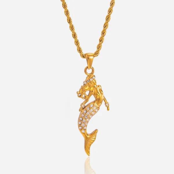 Stainless Steel Necklace With Mill Test Report & 18K Gold PVD Finish photo-3