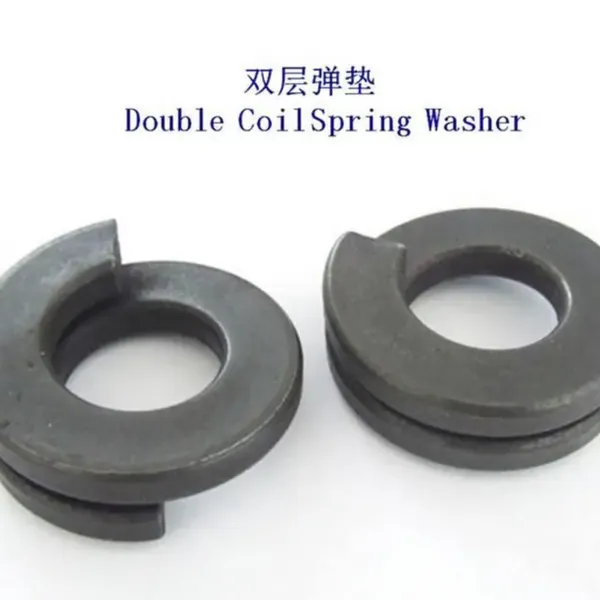 Double Coil Spring Washer Used in Automotive Engine Assembly Vibration Dampening