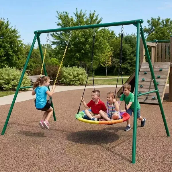 Playground Backyard Kids Swing Set Children Swing photo-2
