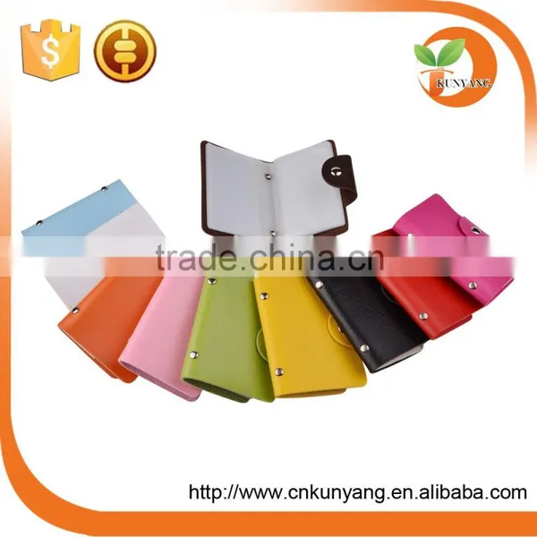 2016 Cheap Business Card Holder PU Leather Card Holder For Promotion/PU Leather Card Holder/Cow Hide Credit Card