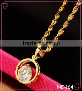 Wholesale Charm Necklace Circle Gold Necklace Popular Pendant Necklace
