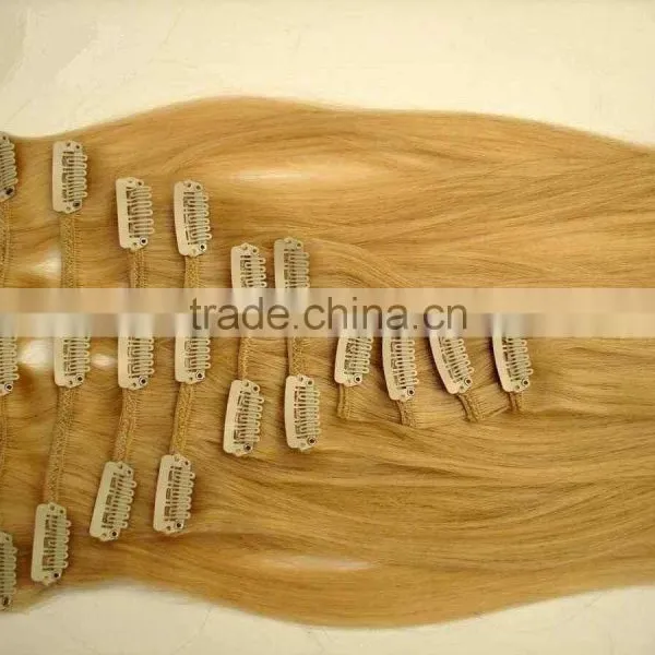 100% Silky Straight Clip in Hair Extensions for Black WOMEN photo-3