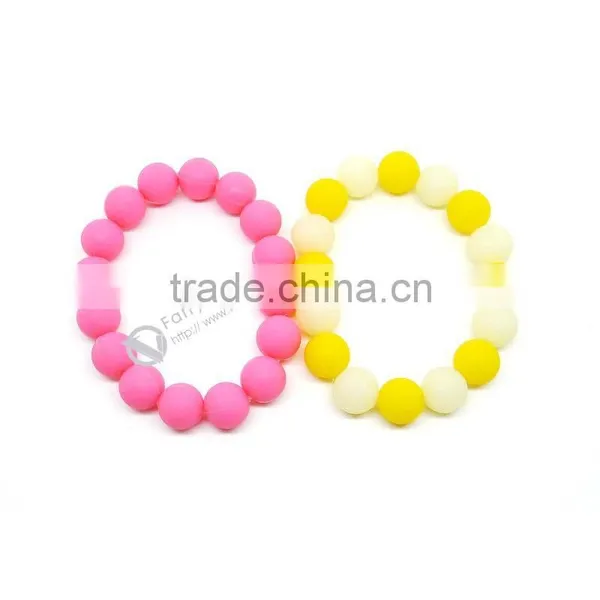 2015 Custom Lover's Good Lucky Silicone Beaded Bracelets photo-3