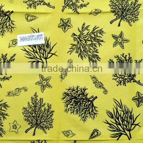 Green Color Tye-die Tapestry Boho Art Hippie Throw New Arrival Fish Printed Tapestry photo-6