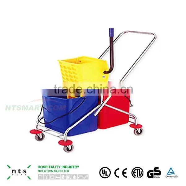 Hotel Floor Bucket Cleaning Trolley photo-3