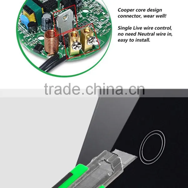 Smart Home Small Switches Touch Panel Screen Light Switch photo-5
