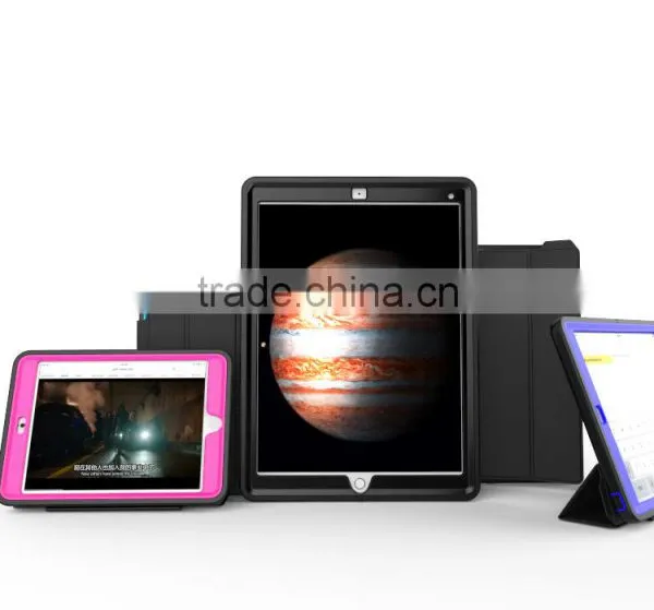 Fashion Design Folding Leather Wake Sleep Function Flip Leather Full Cover Protective Case For IPad Pro TB-0279 photo-3