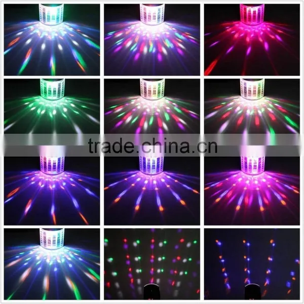 DJ Lights, DMX Sound Music Control 18W RGB LED Strobe Effect Stage Lighting for Club Disco Party Show (Black) photo-6