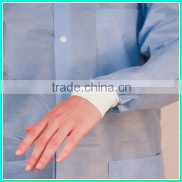 Qualitied Hospital Doctor Lab Coat With Knit Cuff and Collar photo-4