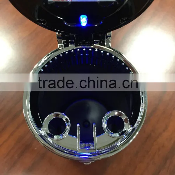 Car Accessories Portable Solar Ashtray With LED Light and Diamond photo-6