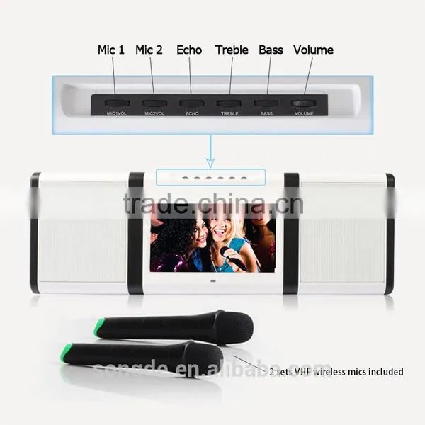 New Designed Karaoke Player With Wireless Mic Built in WiFi USB SD Android Touchscreen Jukebox photo-5