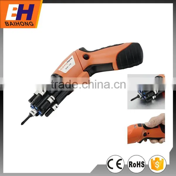 Rechargeable Screwdriver Set Multi-Screwdriver Heads Powered by Ni-Mh Battery