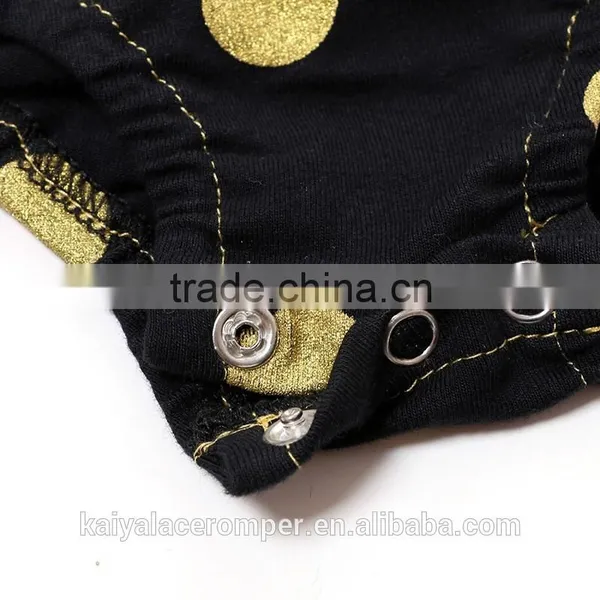 Wholesale Latest Newborn Baby Gir Baby Toddler Clothing Black Cotton Baby Romper for Infant Toddler Wear photo-6