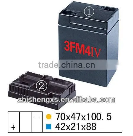 6v4ah Sealed Rechargeable Lead-acid Battery Container