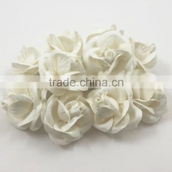 WHITE, Large Handmade Mulberry Paper Flower, Wedding Party, Scrap-booking Crafts R60 photo-2