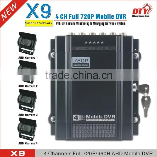 4H AHD Mobile Dvr for Truck/ AHD DVR With Built-in HDD H 264