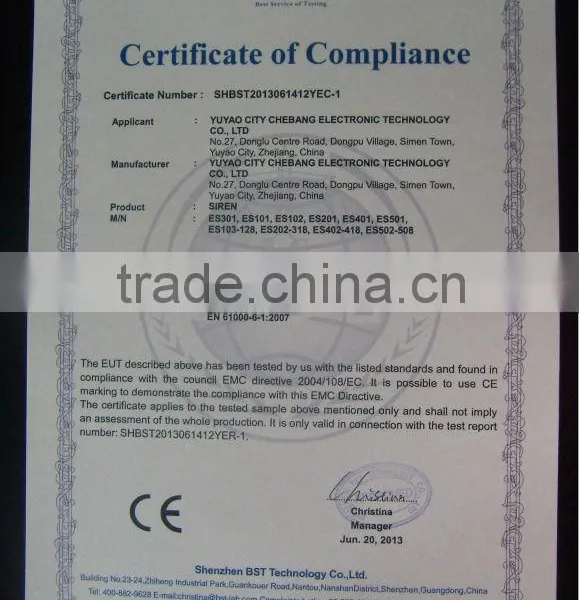 DC 12V~ 80V 100V High Performance Safety Reversing Backup Alarm With CE and Rohs photo-5