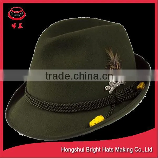 Customized Wool Felt Trilby Hats for Men photo-5