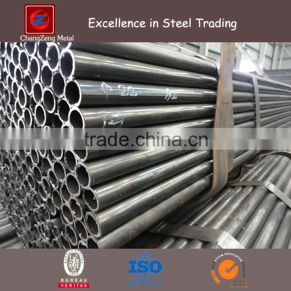 Prime Black Carbon Steel Round Tube for Furniture Pipe