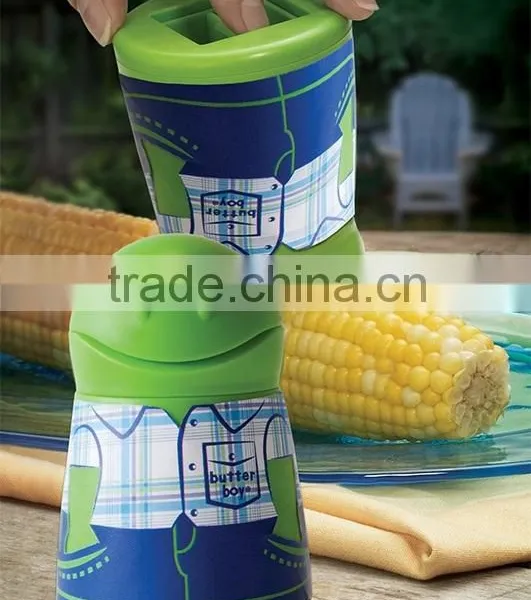 Green butter boy corn cob spreader Butter spreader