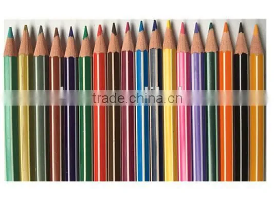 Stripe Hexagonal Color Plastic Pencils in 18 Colors