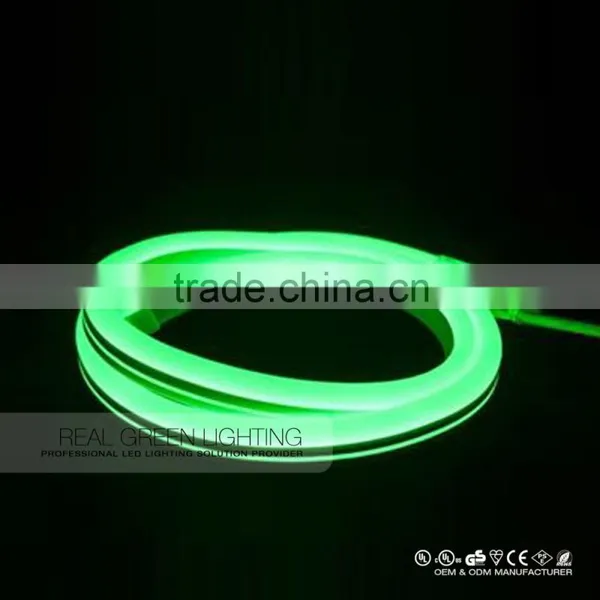 High Lumen Brightness LED Neon Rope Light Flexible Ultra Green LED Neon Flex Rope Light Green photo-2