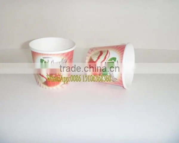 180ml Paper Ice Cream/dessert/Yogurt Container, Cup With Flat Lid,Spoon,Wooden Stick photo-5