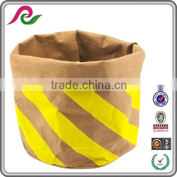 Customized Printed High Quality Washable Brown Kraft Paper Bag /storage Bag photo-3