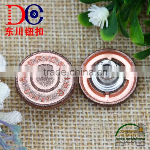 Screw Trousers Silver Metal Jeans Hook Buttons, Alloy Shank Buttons photo-3