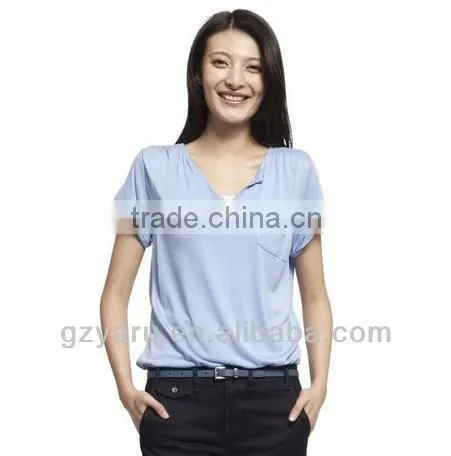 Ladies t Shirt Printed Plain Blank t Shirt Women photo-5