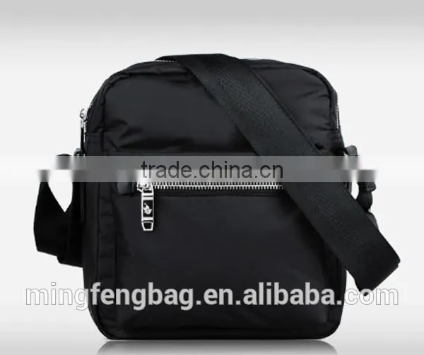 Costom Fashionable Nylon Oxford and Canvas Fabric Cross Strap Single Shoulder Messenger Bag for Men photo-2