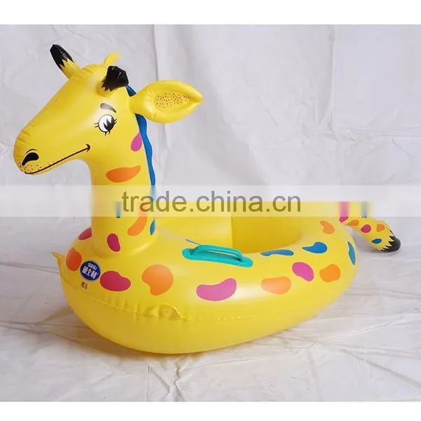 Lovely Plastic Sika Deer Ride-on Float Seat, Kids Swimming Seat Ring