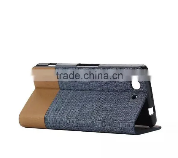 Fabric Wallet Leather Case for Sony Xperia Z3 Mini photo-2