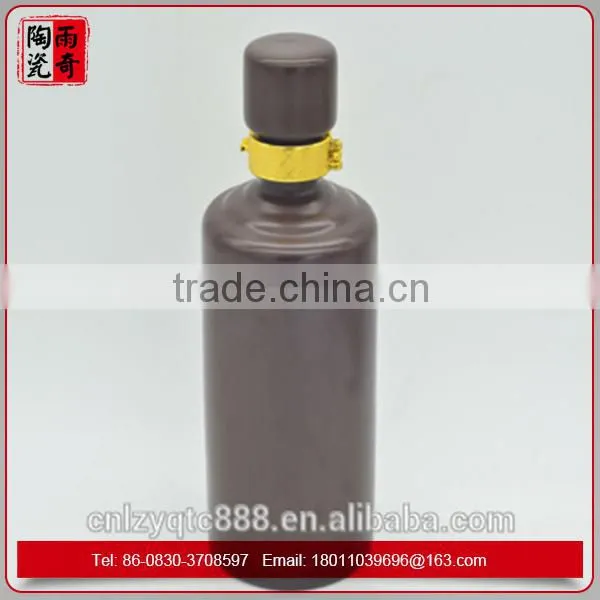 500ml Black Ceramic Bottle With Ceramic Screw Cap photo-2
