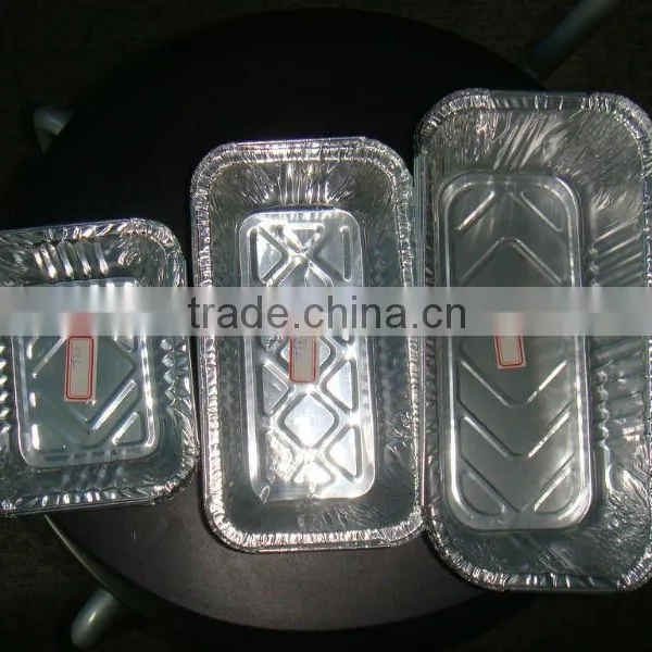 Food Packing Container Aluminium/tin Foil Disposable Square/rectangular Box for Biscuit/cake/cookies