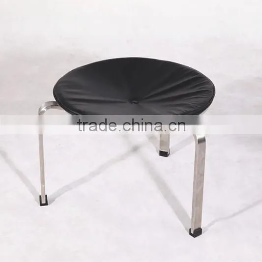 Three Leg PK33 Stool Poul Kjaerholm Genuine Leather PK33 Stool photo-2