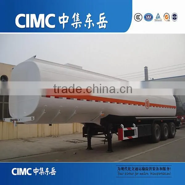 CIMC Brand 3 Axle Carbon Steel Semi Fuel Tanker Trailer With Multi Size and Capacity Optional photo-2