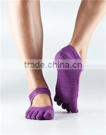 Knitting Anti-slip Five Toe Yoga Pilates Socks photo-3