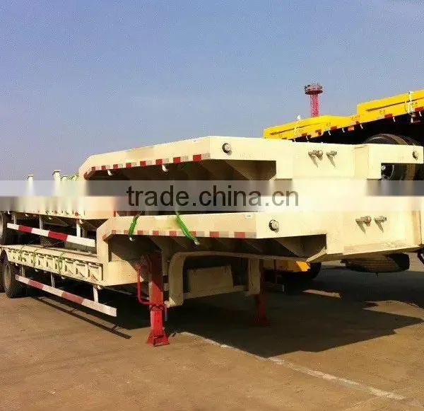3 Axles Gooseneck Low Bed Semi Trailer / the Cheapest Low Bed Semi Trailers photo-3