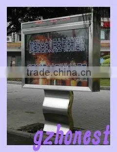 Stainless Steel Scrolling Light Box