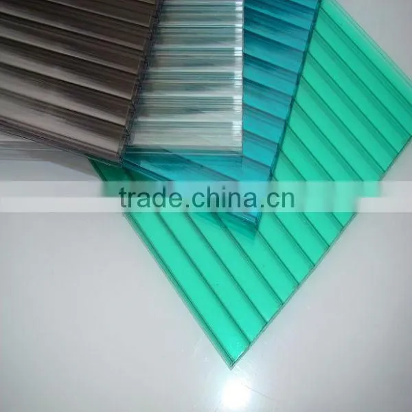 Max 15 Years Warranty Polycarbonate Hollow Sheet/polycarbonate Sun Sheet