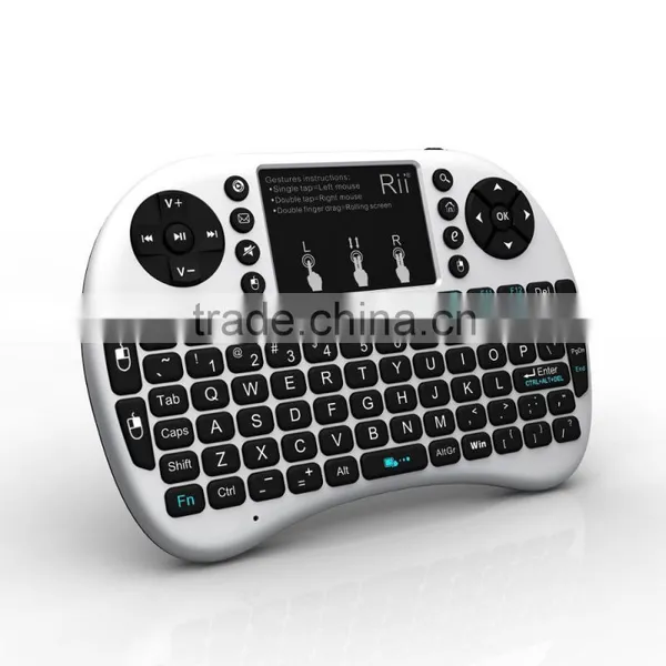 2015 Newest!!!Rii I8+ 2.4G Wireless Mini Keyboard for Smart tv Devices With Touchpad photo-2