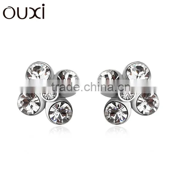 925 Sliver Stud Earrings Snowflake Y20115