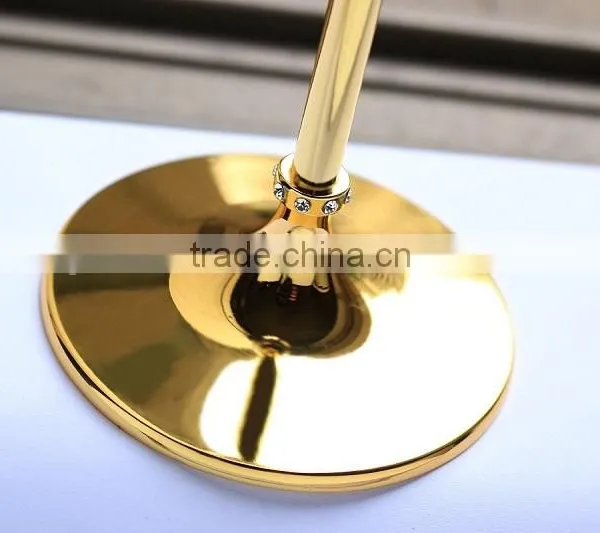 2016 New Design Clear Crystal 680ml Crystal Drinking Glass Gold Stem Drinking Glass Manufacturers China photo-4