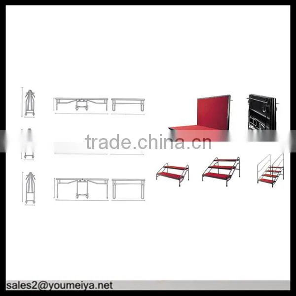 Collapsible Movable Metal Portable Stage photo-2