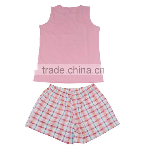 Kevince Ladies Jersey Short Homewear Pyjamas Knitting Woman Clothing Nightwear Sleepwear MOQ2000sets photo-5