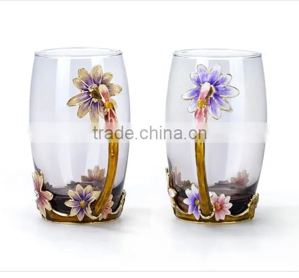 Craft Gift Pewter Handicraft Enamel Water Glass Gift Package Wedding Gift Business Gift photo-3