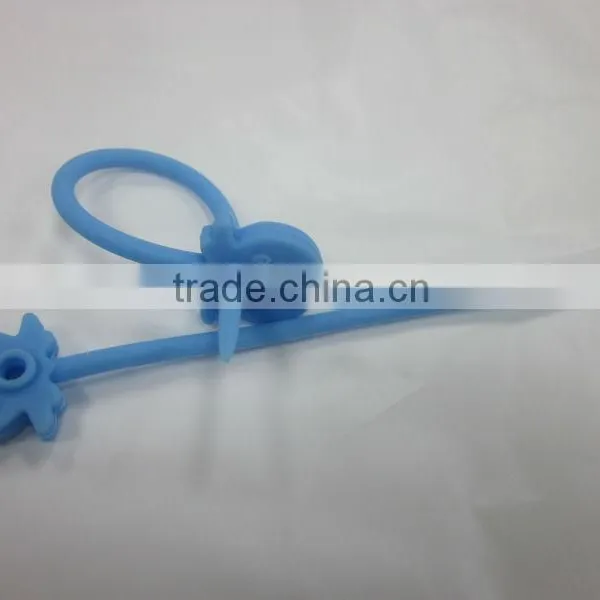 2015 Latest Design FDA & LFGB Approved Silicone Tying Bands photo-3