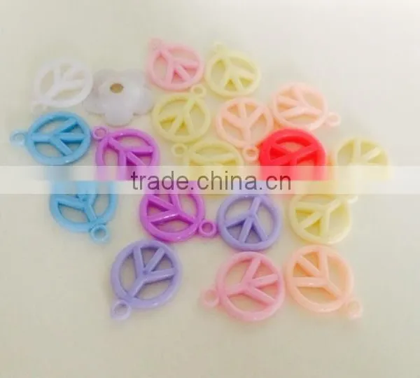 Fashion Trendy Colourful Round Shape Wholesale Cheap Bead Rainbow Stripe Resin Bead For Clothes Jewelry photo-2