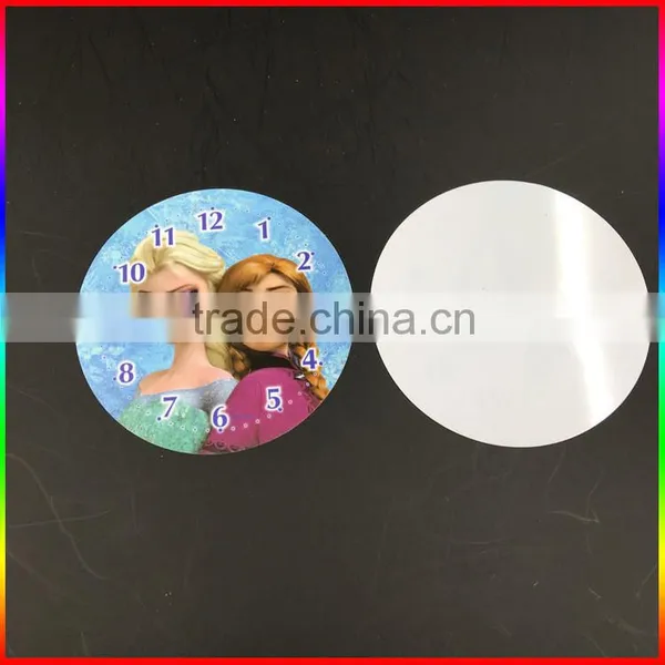 Custom Full Color Printing Round White PVC Card for Clock photo-2